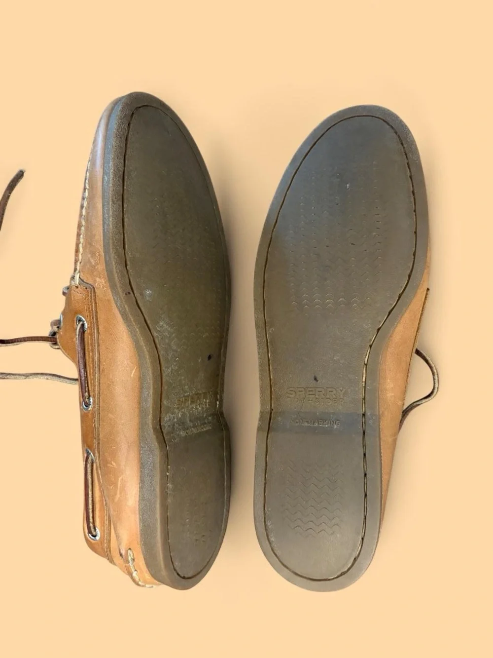 Men's Sperry Top Sider Leather Boat Shoes SZ 9.5